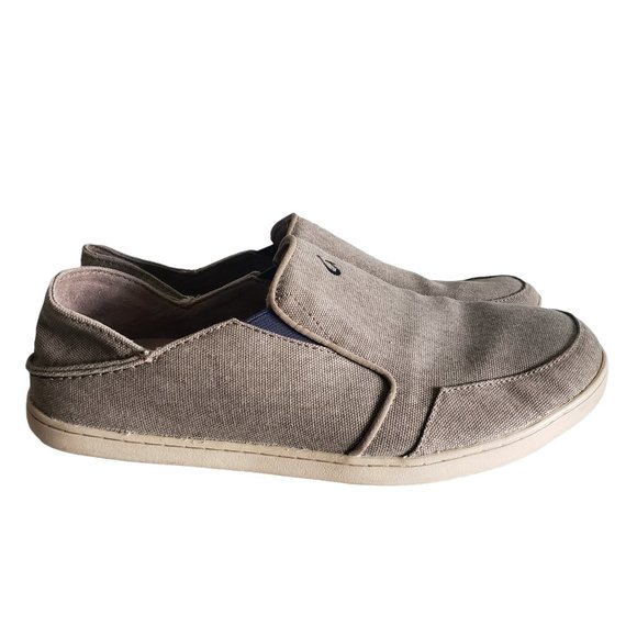 OLUKAI Men's Nohea Lole Slip-On Tan Size 10 - Picture 2 of 8